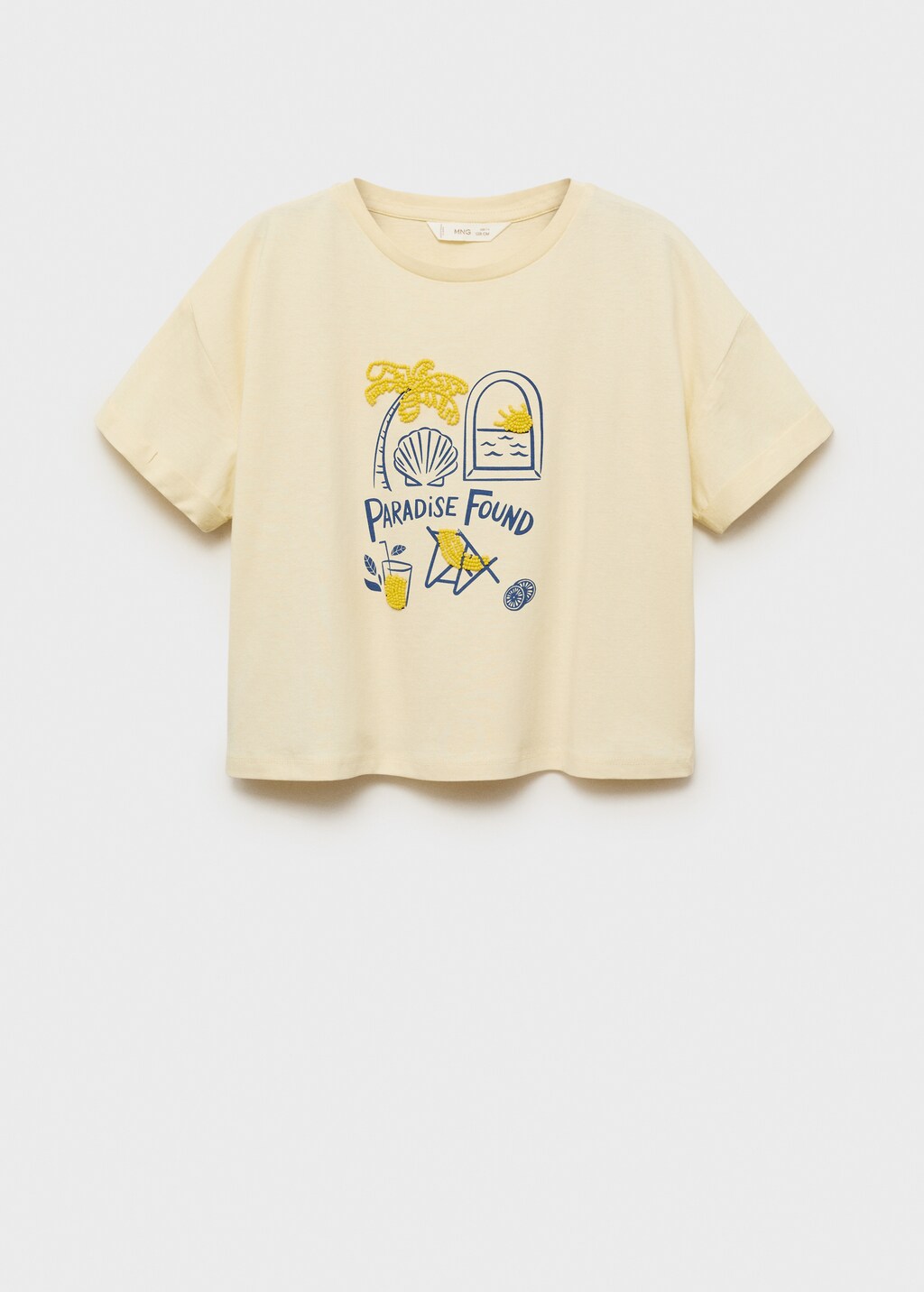 Beach print T-shirt