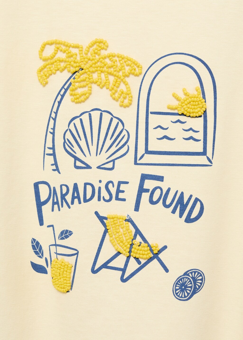 Beach print T-shirt 3 Beach print T-shirt