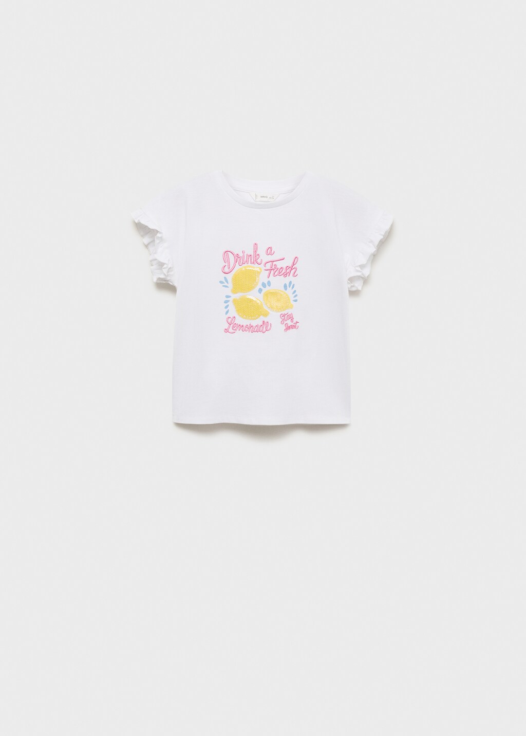 Ruffled printed t-shirt