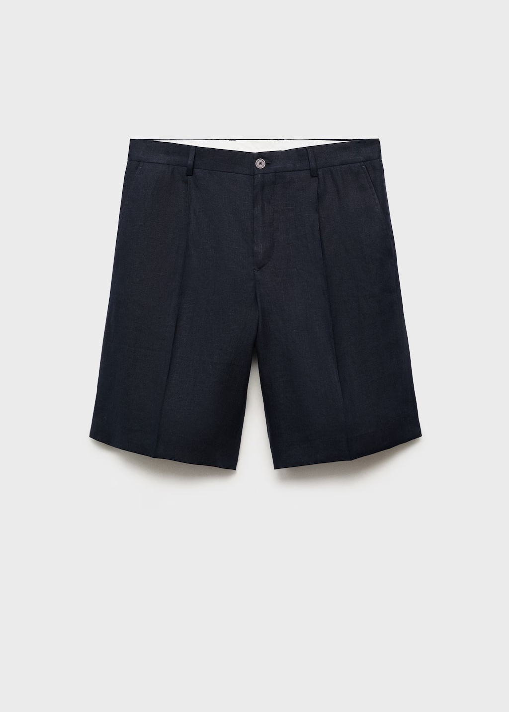 Slim-fit 100% linen bermuda shorts 9 Slim-fit 100% linen bermuda shorts