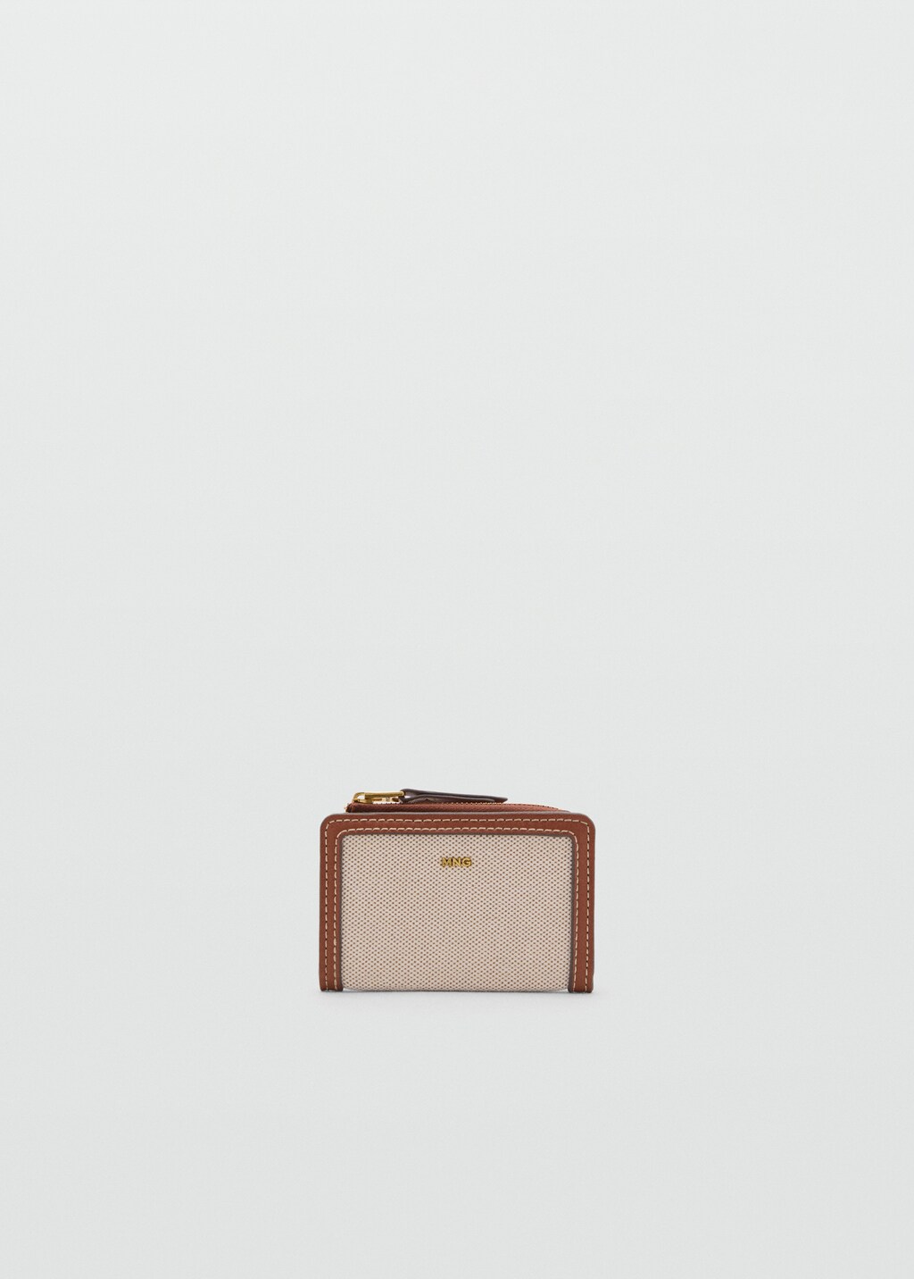Canvas wallet with contrasting flap