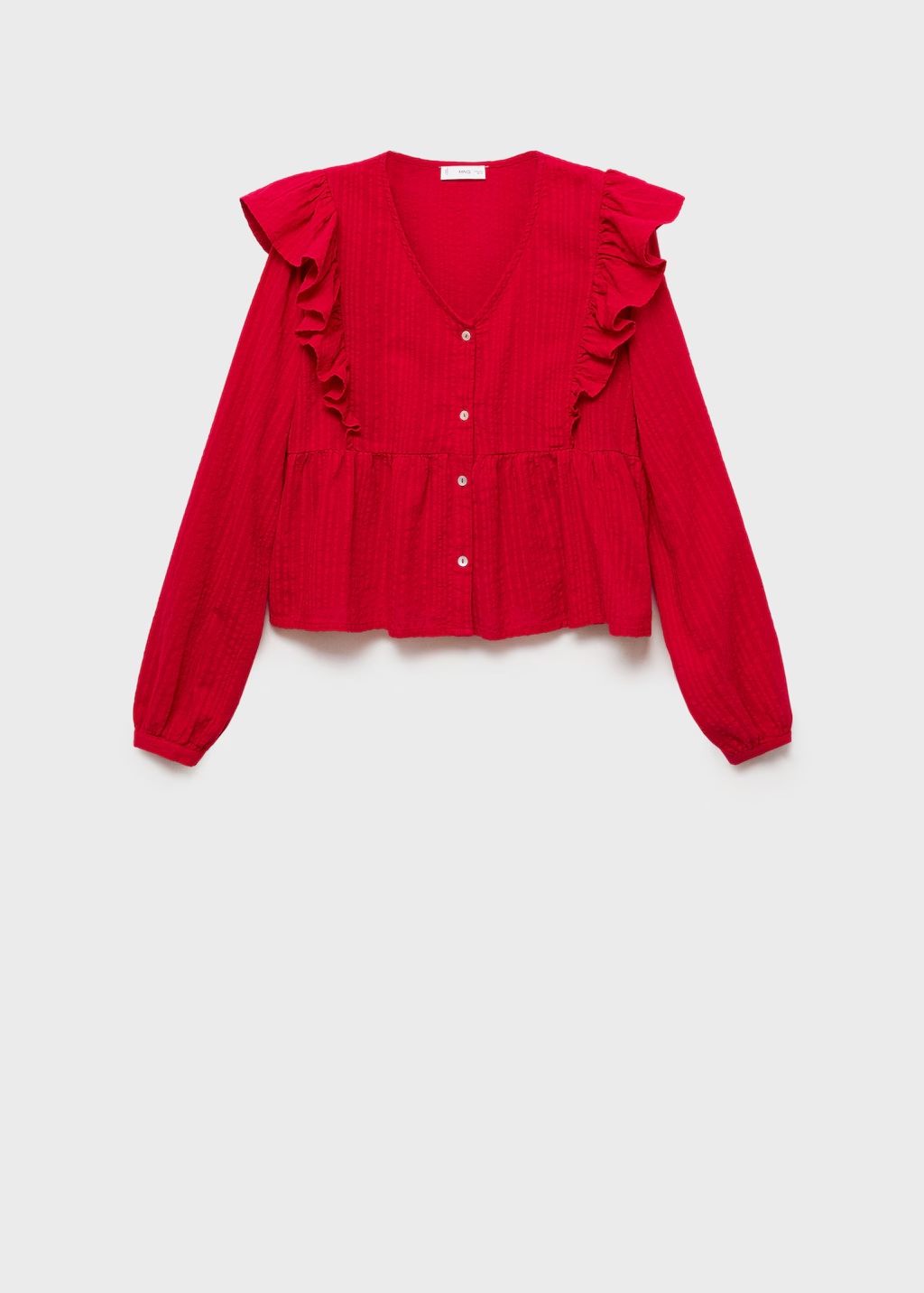 Ruffle shoulders blouse 8 Ruffle shoulders blouse
