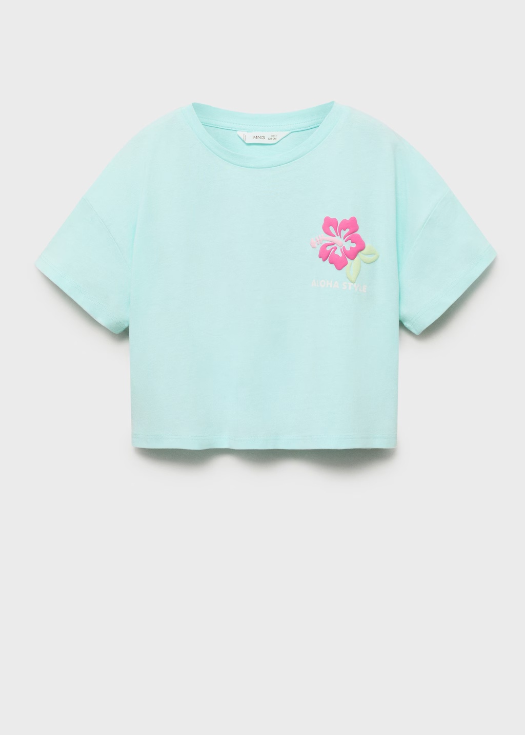 Printed cropped t-shirt