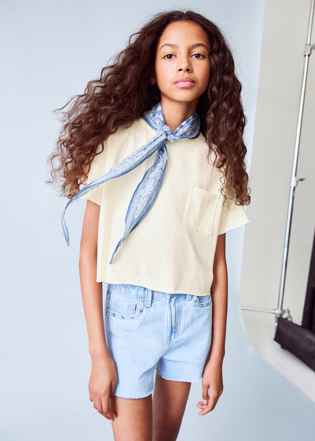 Cropped t-shirt with pocket