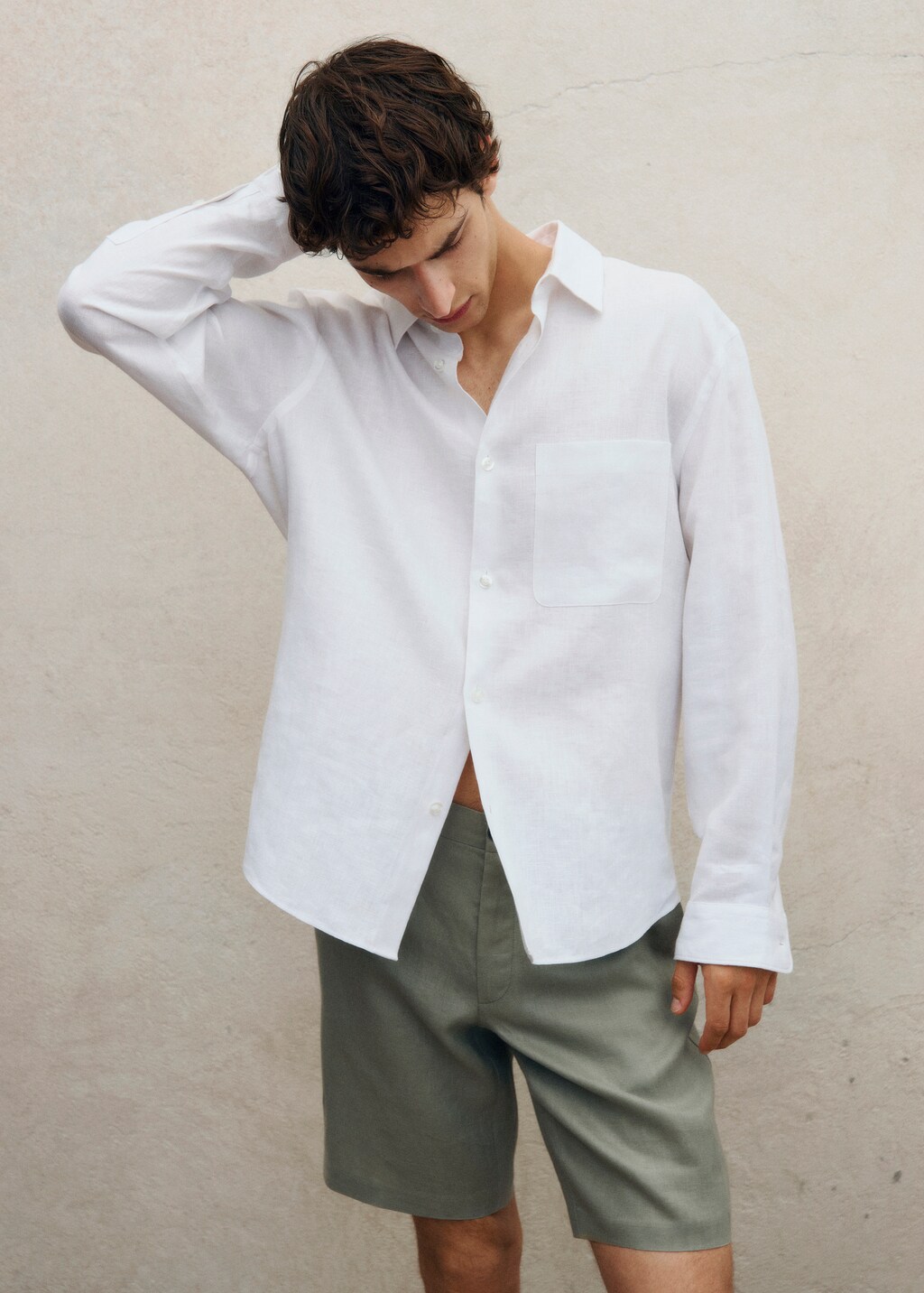 100% linen shirt with pocket 7 100% linen shirt with pocket