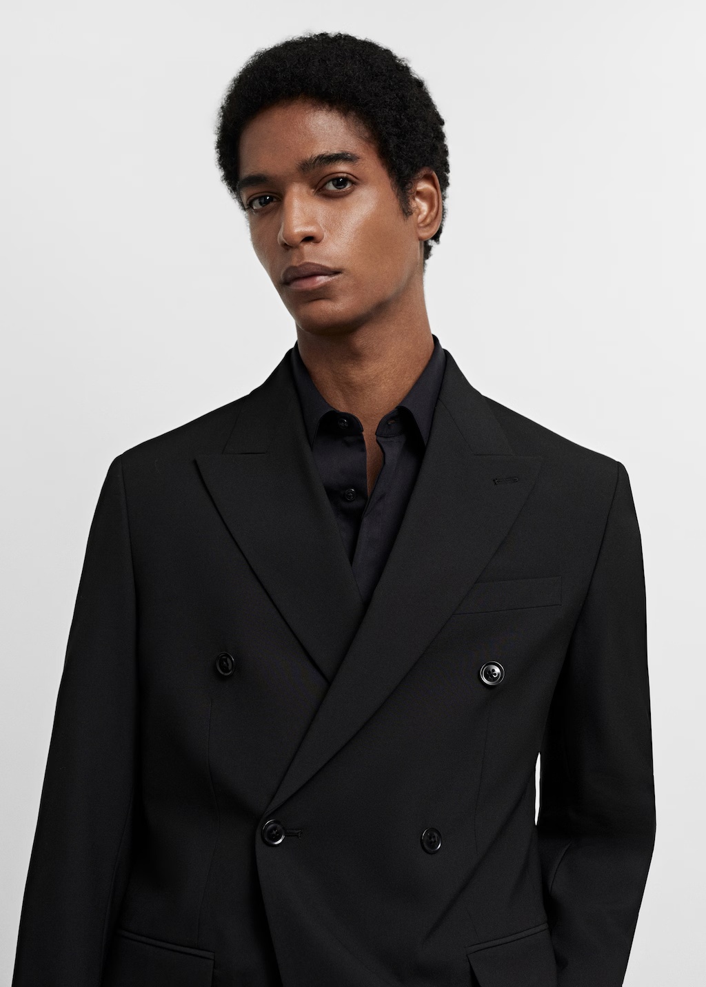 Slim fit double-breasted suit blazer 5 Slim fit double-breasted suit blazer