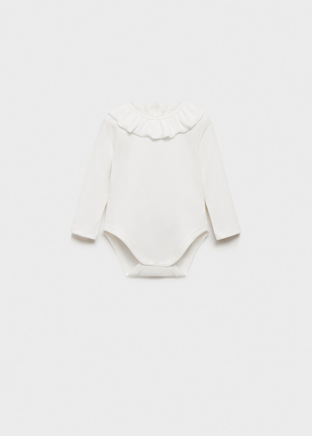 Ruffle ribbed bodysuit