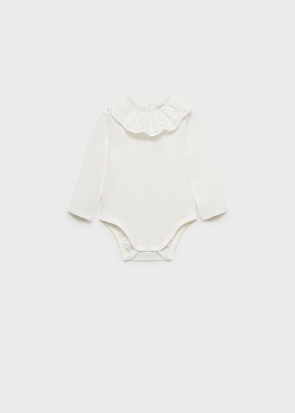 Embroidered babydoll-neck body