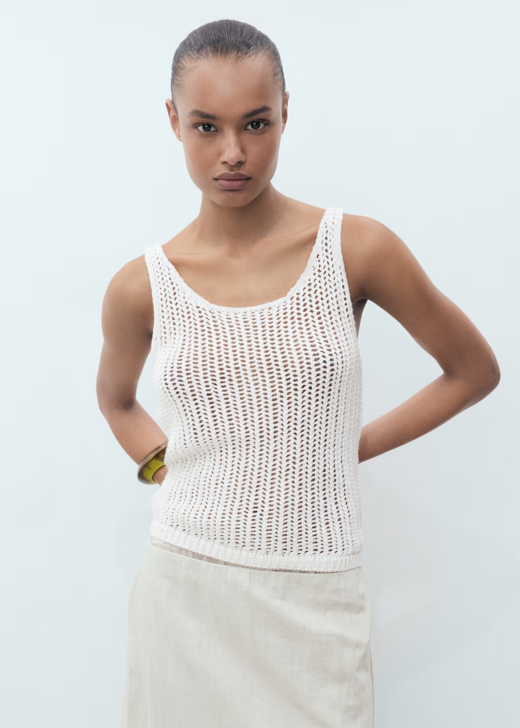 Crochet top with straps
