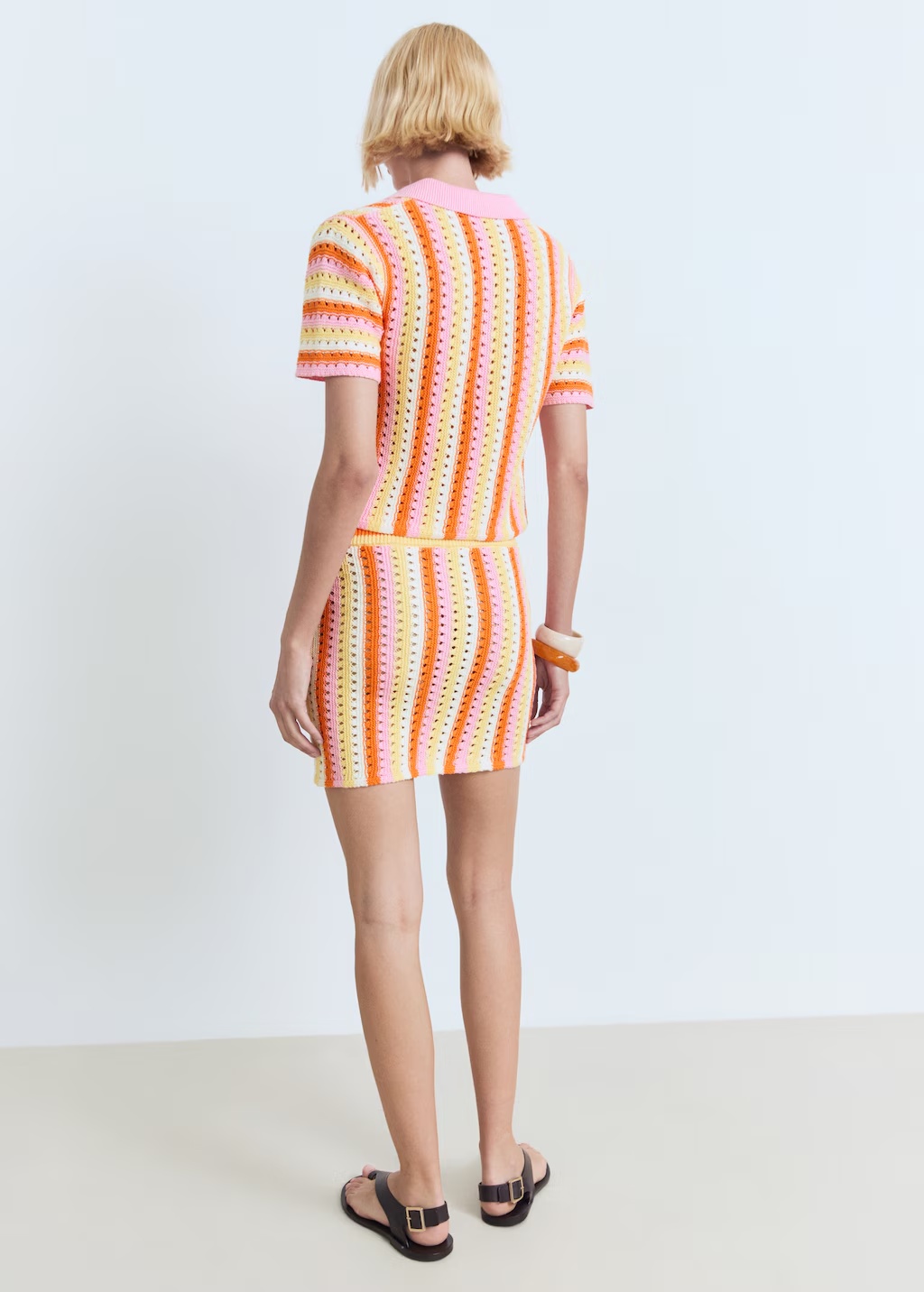 Two-tone striped crochet skirt 4 Two-tone striped crochet skirt