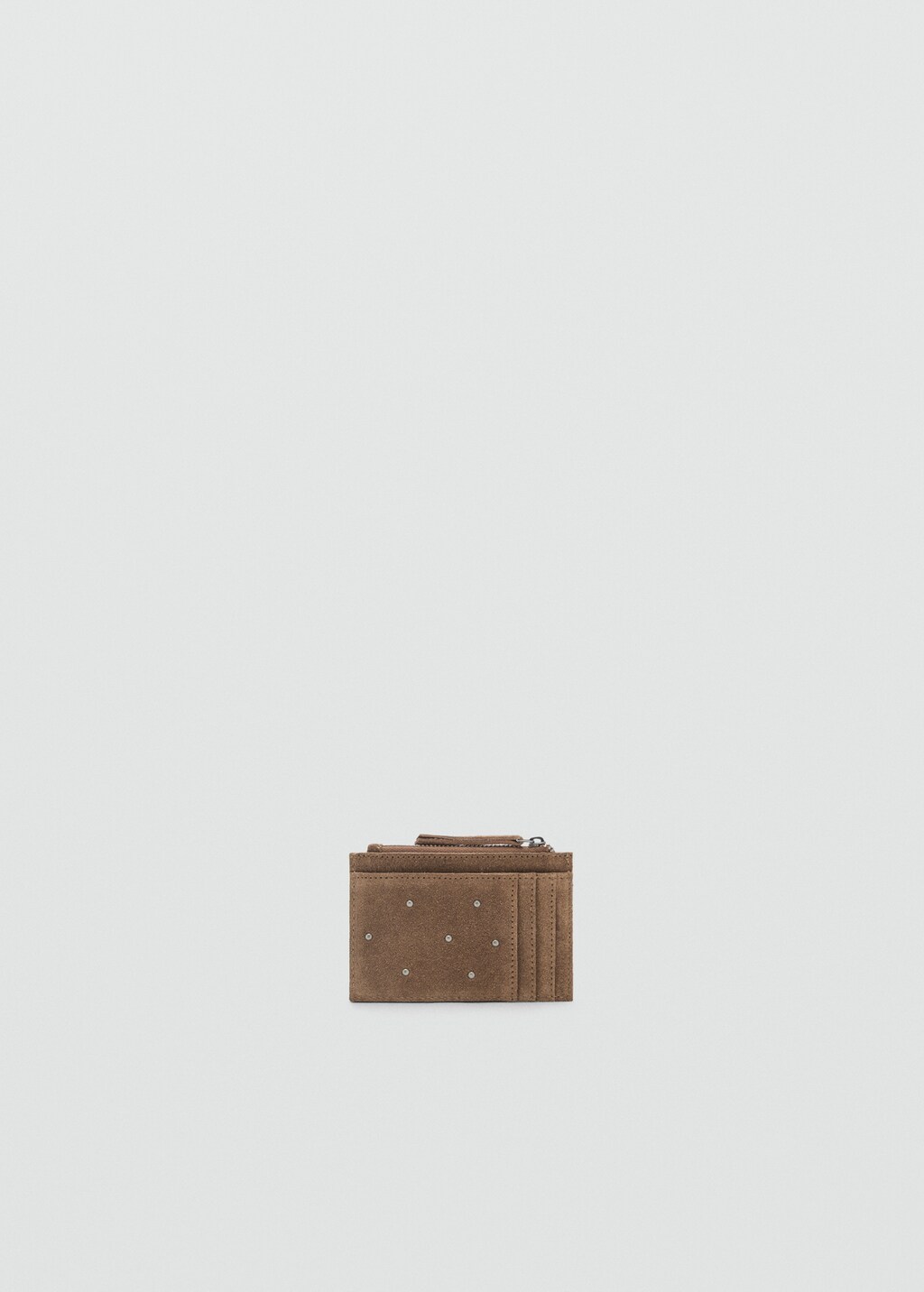 Studded leather purse