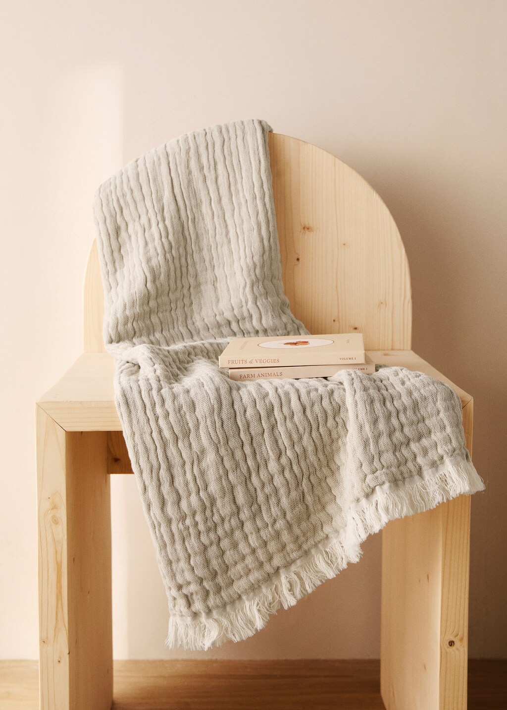 Cotton muslin baby blanket