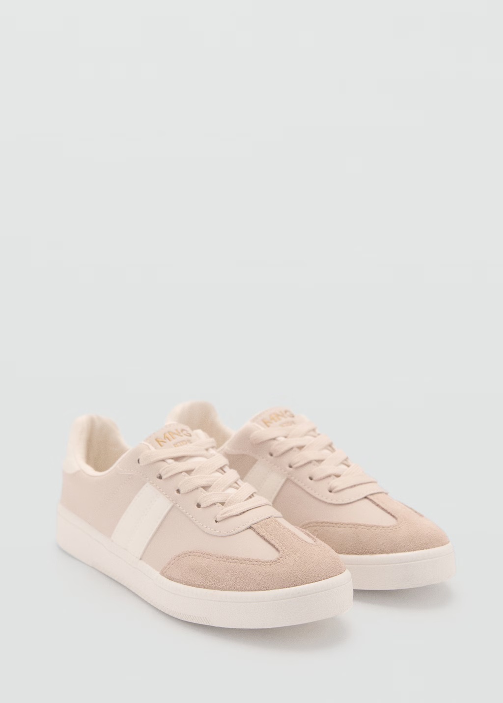 Leather mixed sneakers