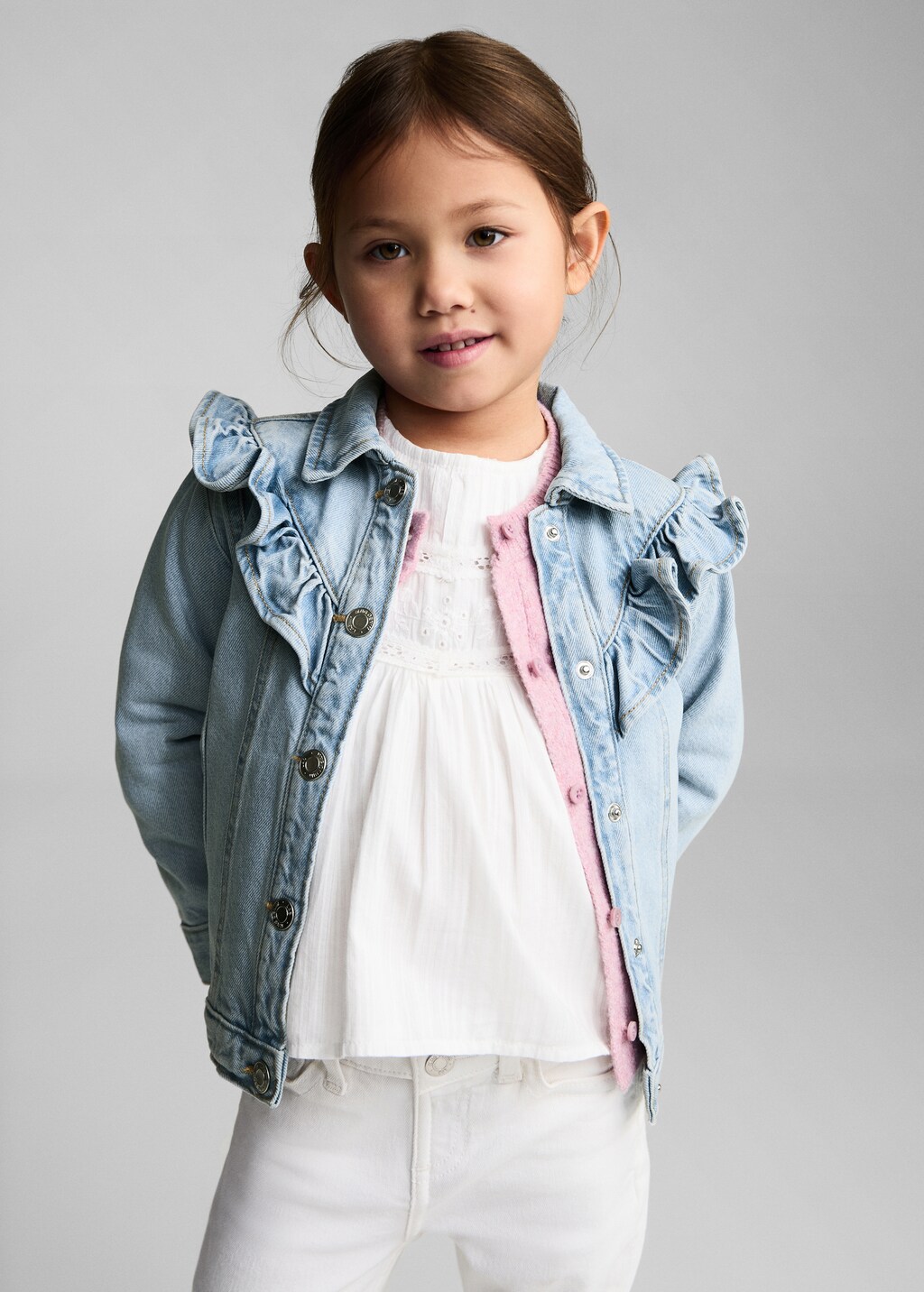 Frills denim jacket