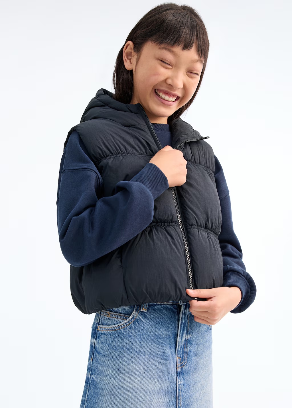 Quilted gilet with hood 3 Quilted gilet with hood