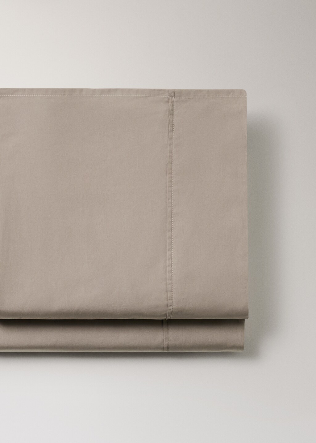 300-thread count percale cotton top sheet for 90 cm bed