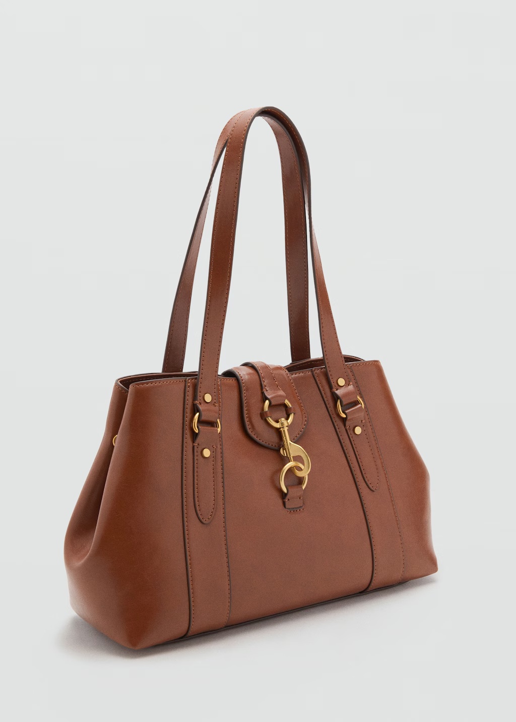 Large shoulder bag with hook fastener 3 Large shoulder bag with hook fastener