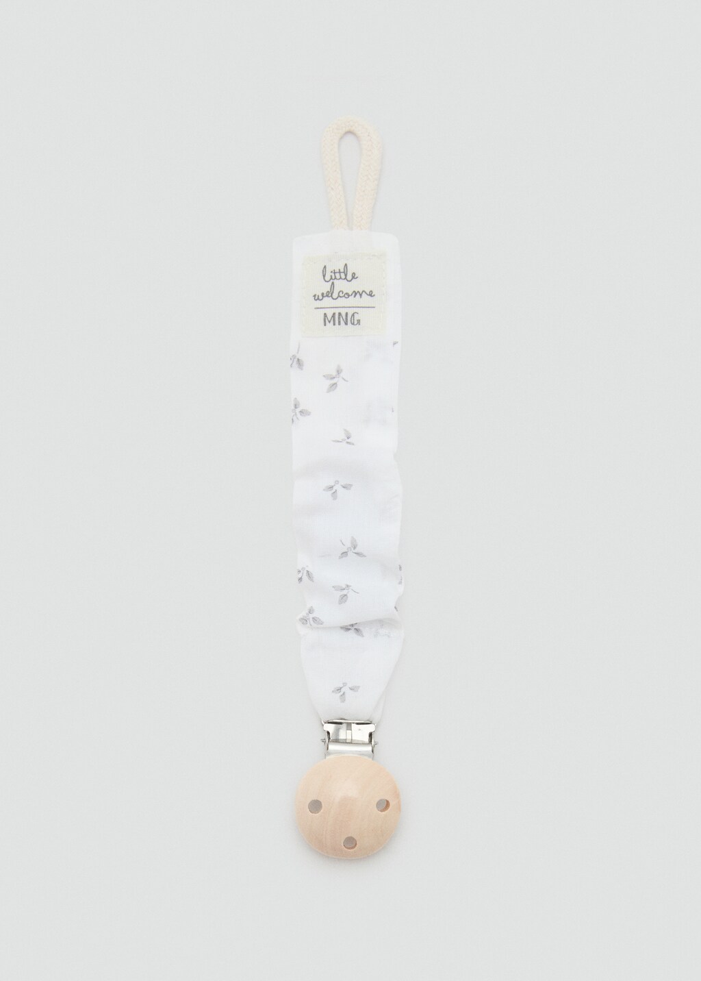 Printed brooch pacifier holder