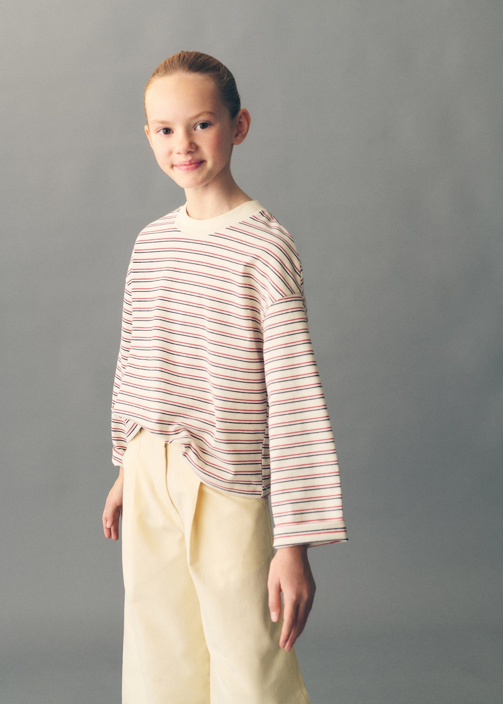 Striped print T-shirt