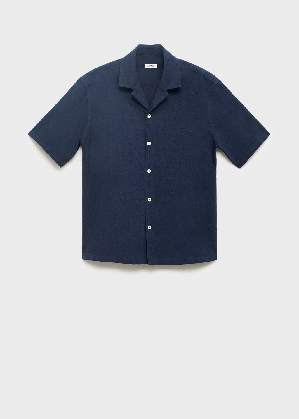 Shirt with embroidered bowling collar 8 Shirt with embroidered bowling collar