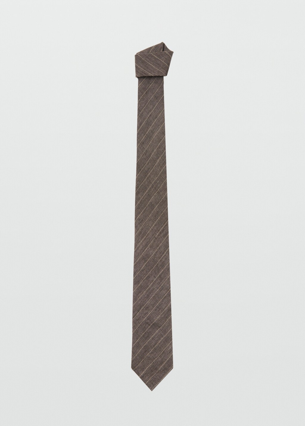 100% linen tie with pinstripe