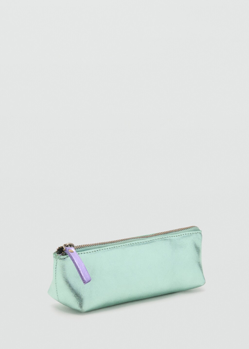 Metallic-effect leather case