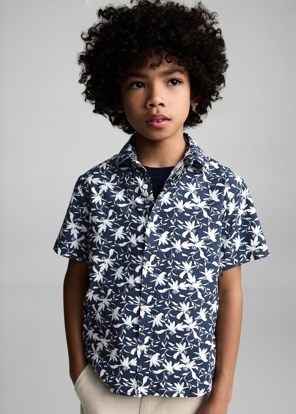Tropical print shirt