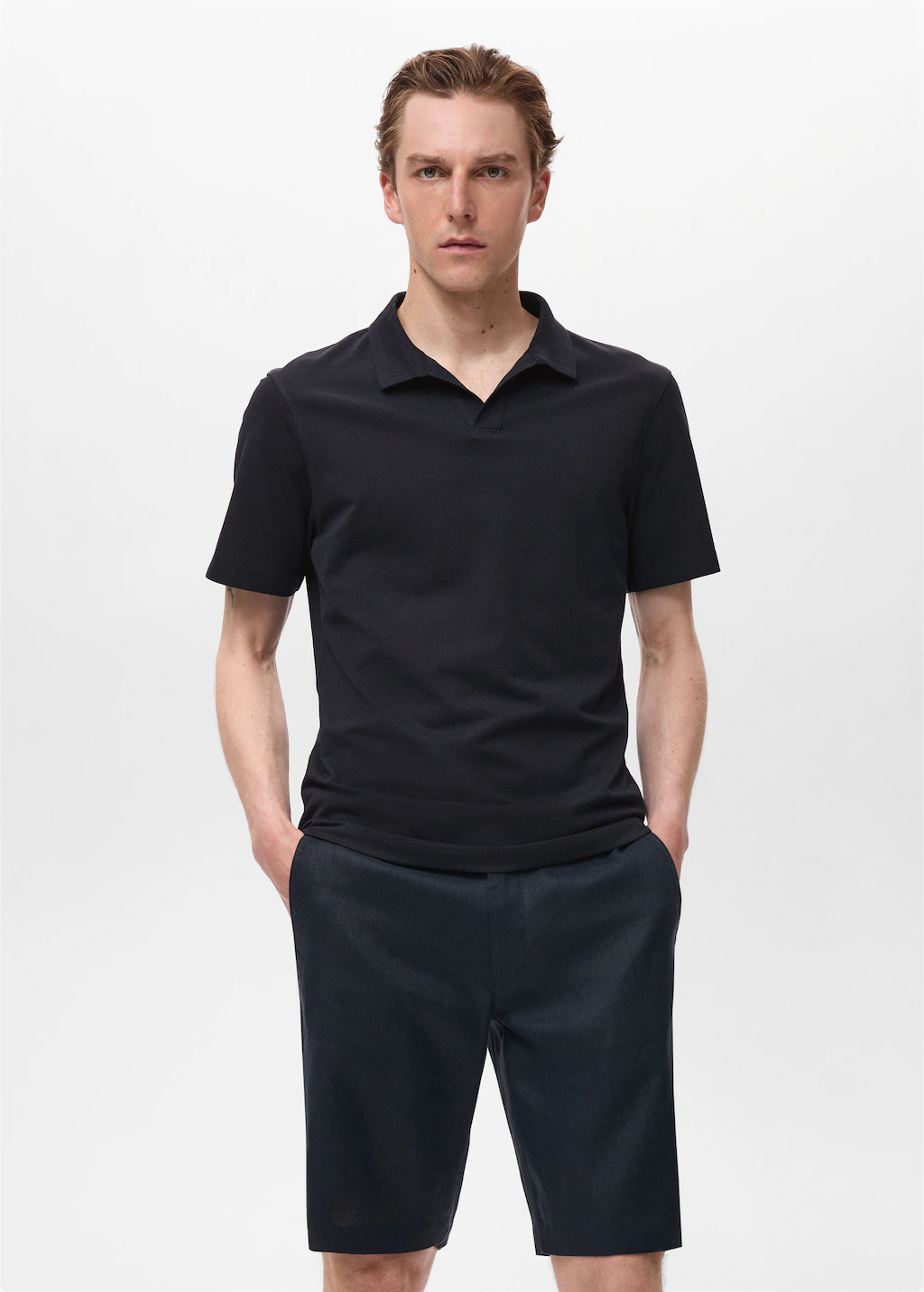 Cotton piquÃ© polo shirt