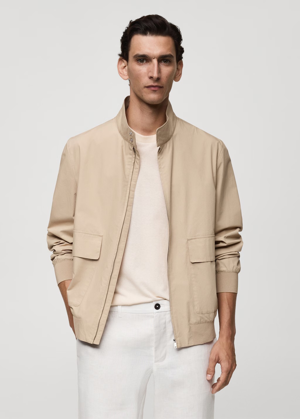100% cotton jacket with pockets