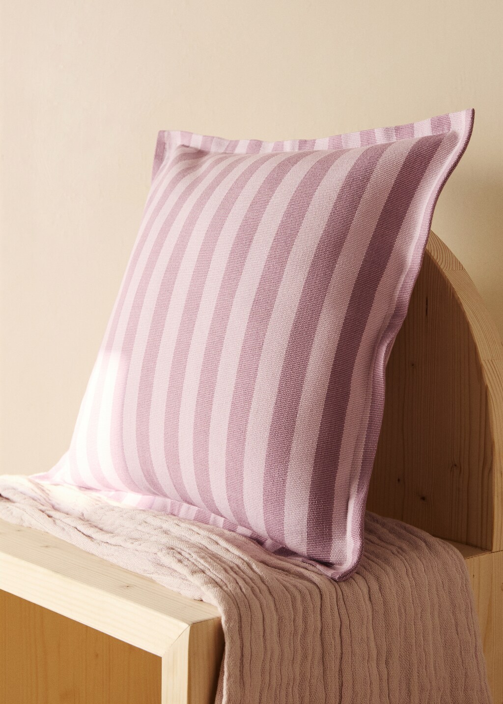Children's woven stripe cushion cover 40x40 cm
