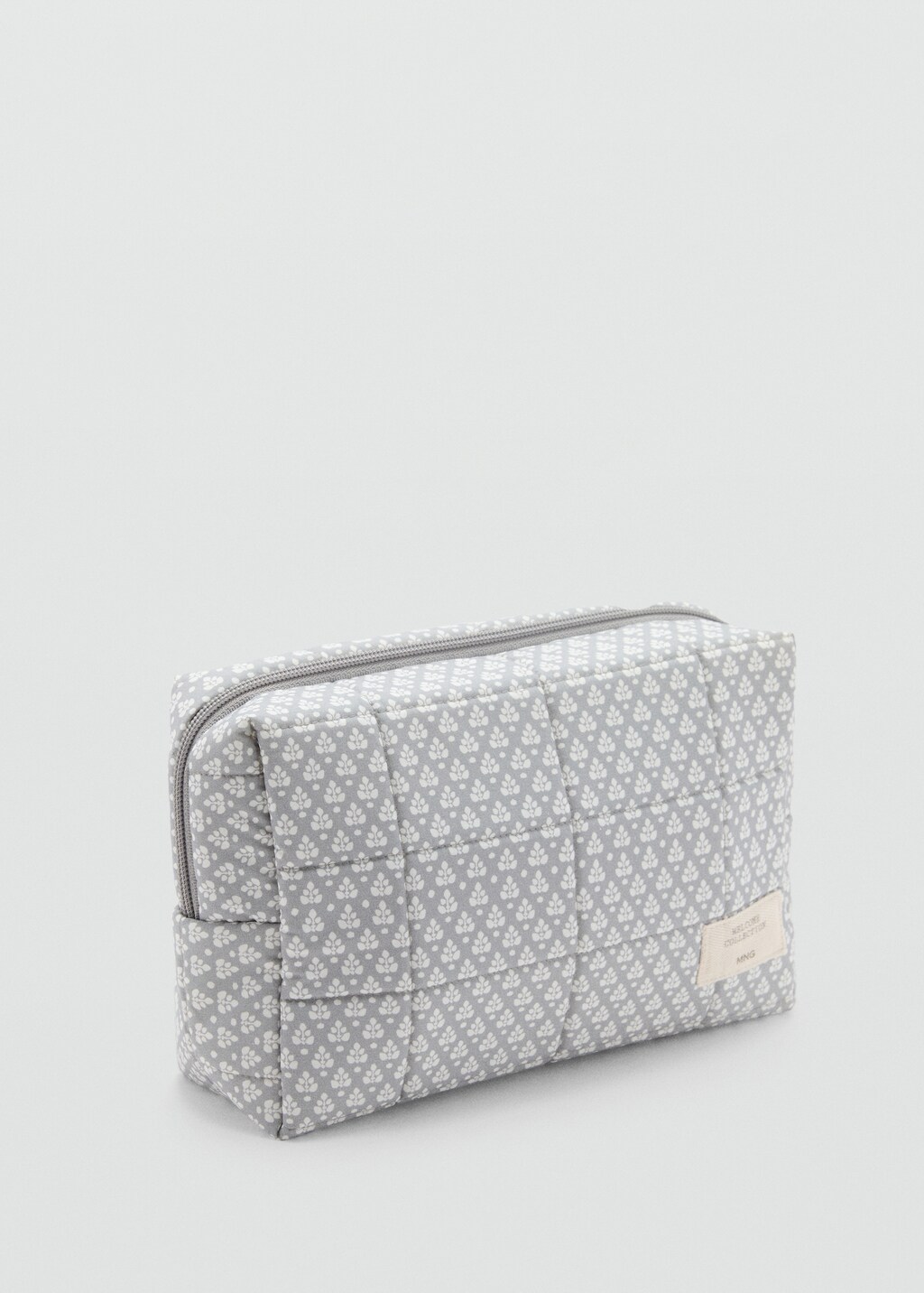 Printed cotton toiletry bag