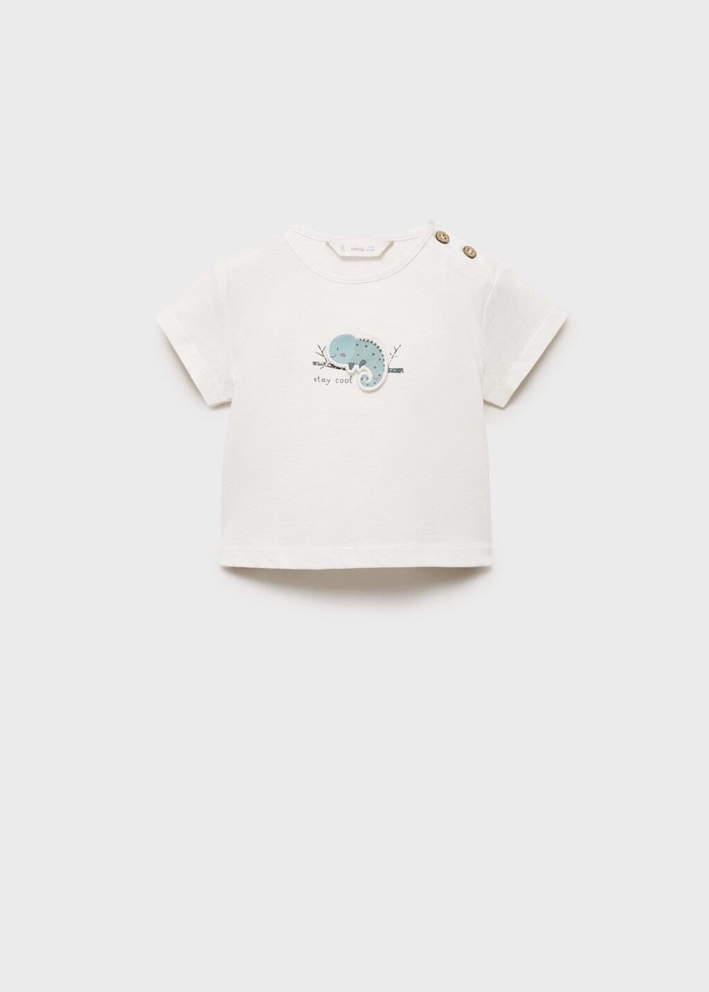 Embossed cotton t-shirt