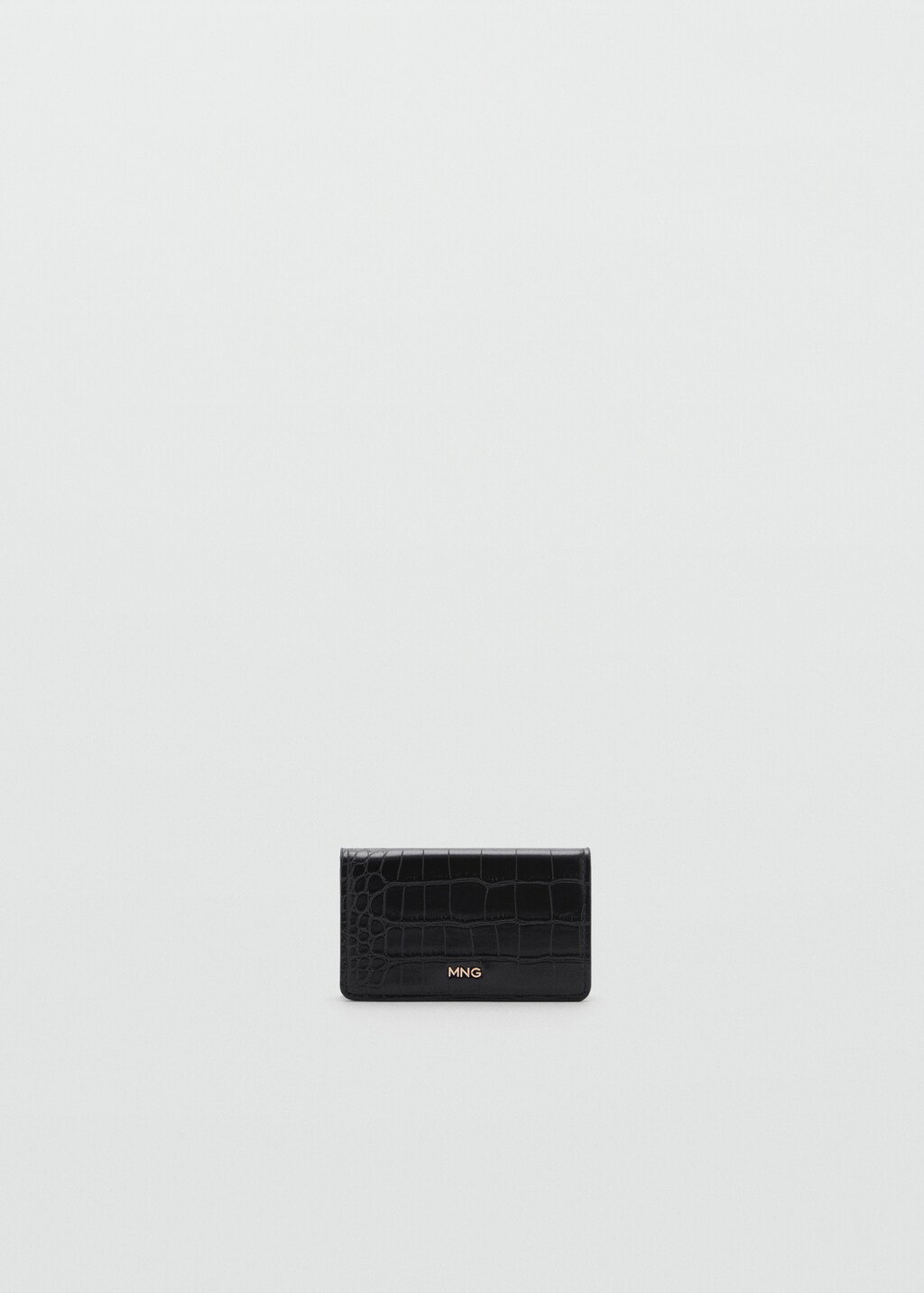 Coco leather effect wallet
