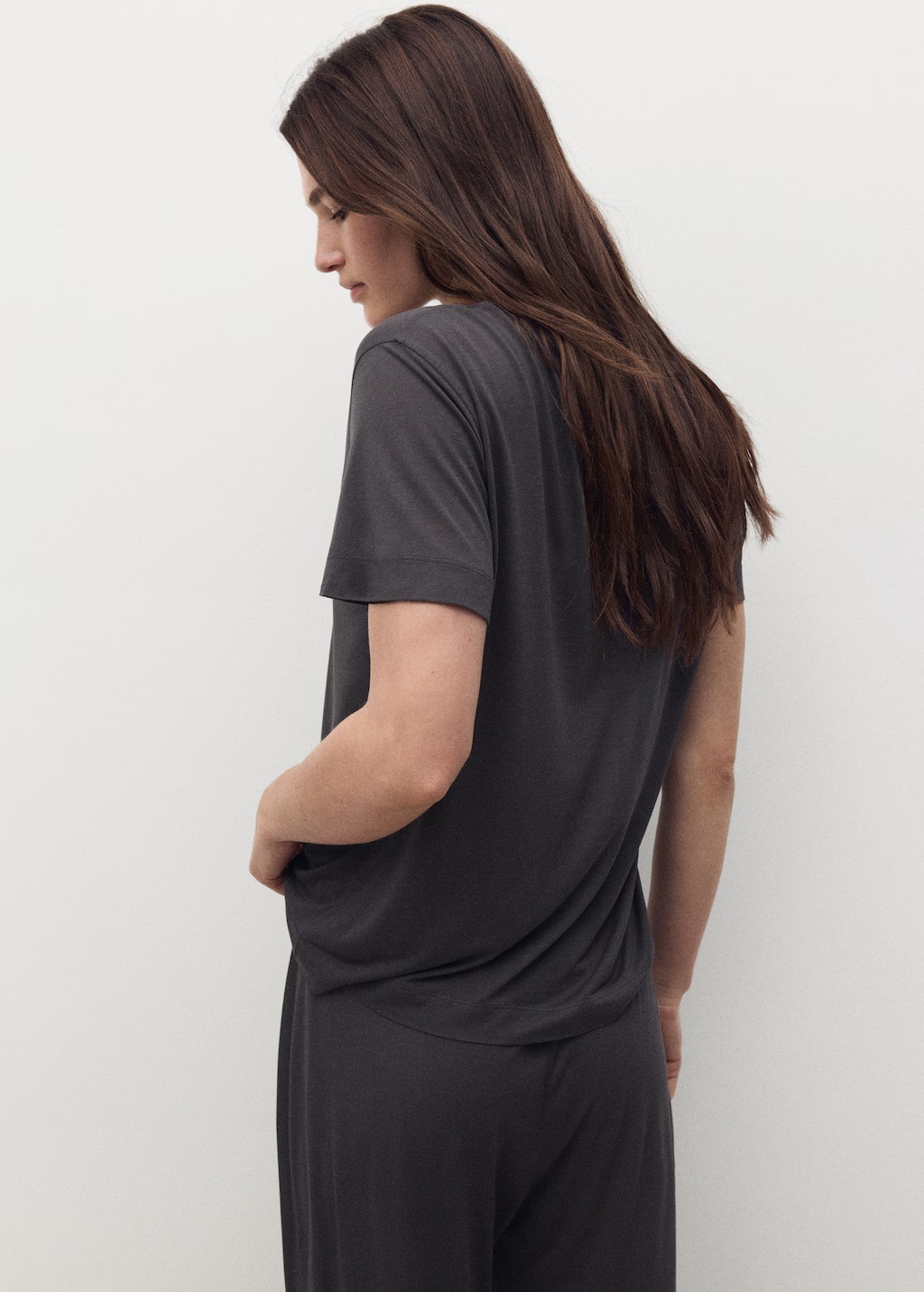 Short-sleeved micro-modal pajama top 4 Short-sleeved micro-modal pajama top