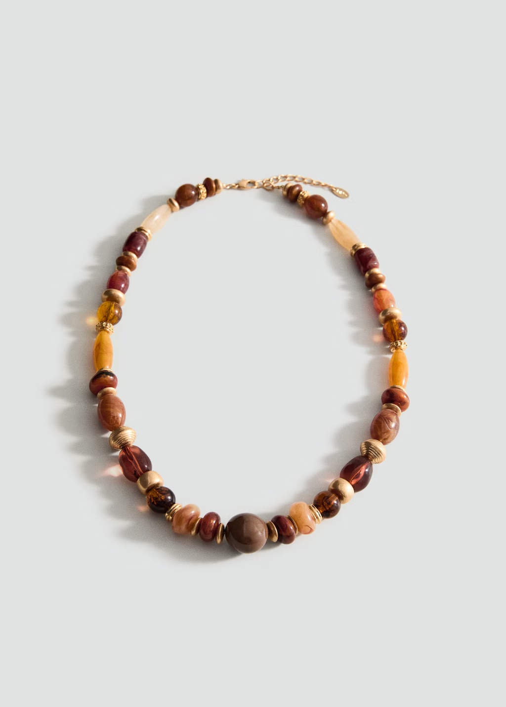 Combined beads necklace