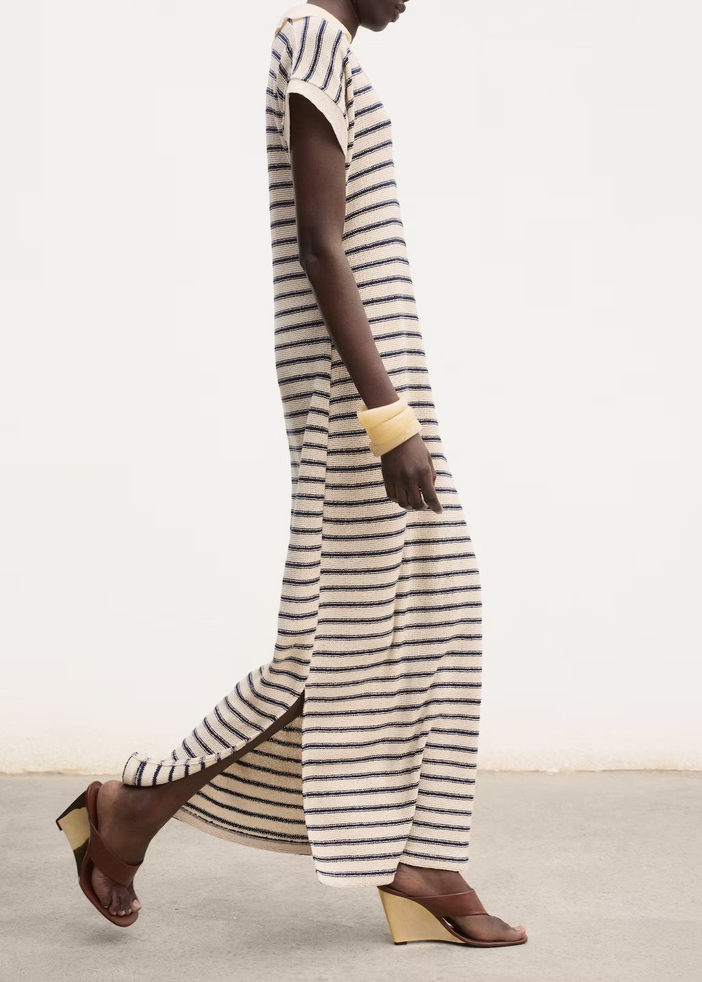 Long striped knitted dress 5 Long striped knitted dress