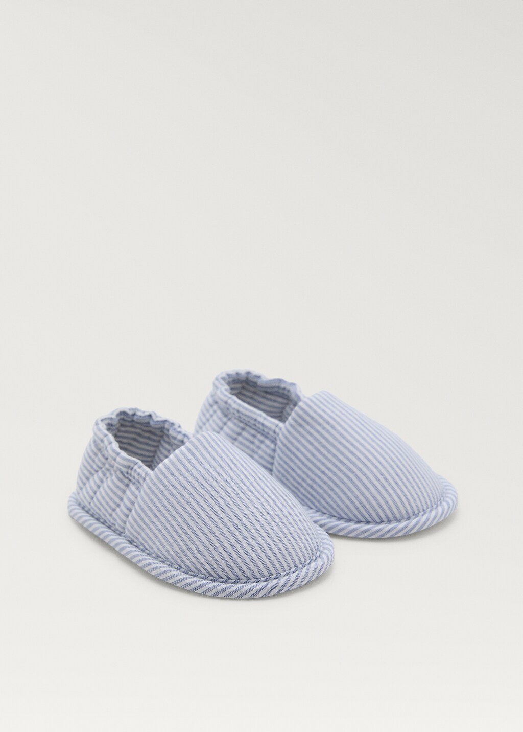 Cotton striped slippers
