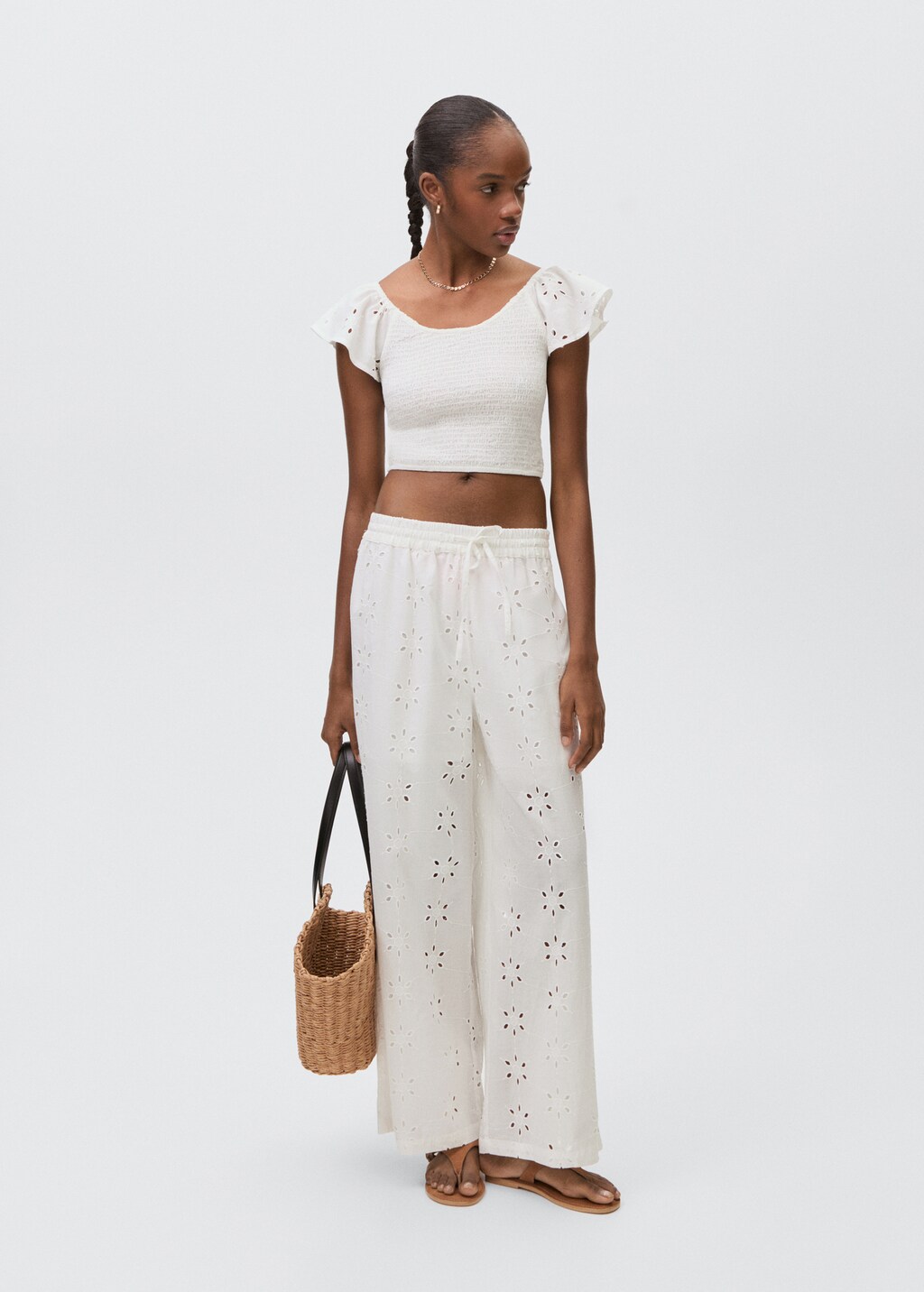 Embroidered straight-fit pants 3 Embroidered straight-fit pants