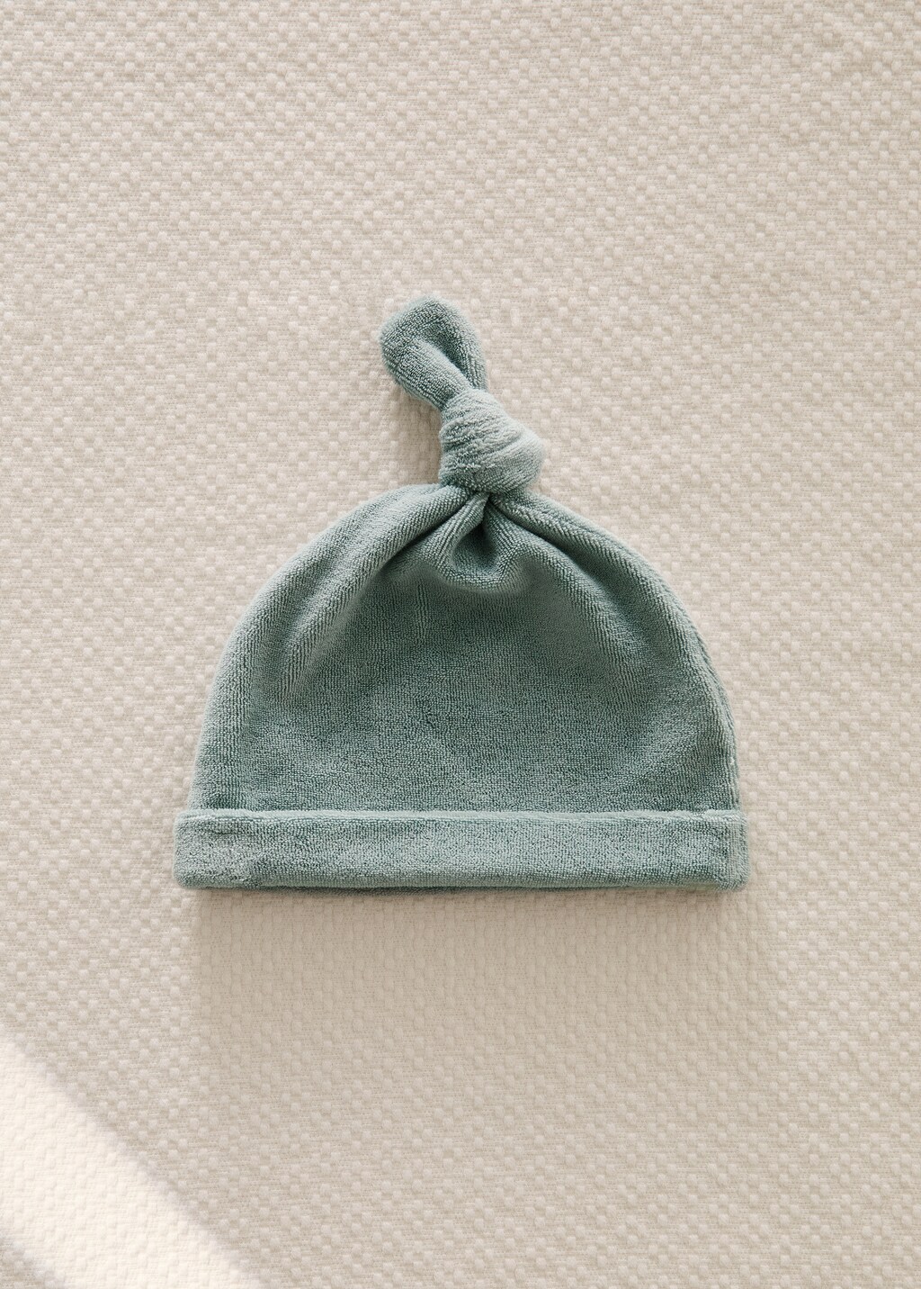 Terry cap with knot detail