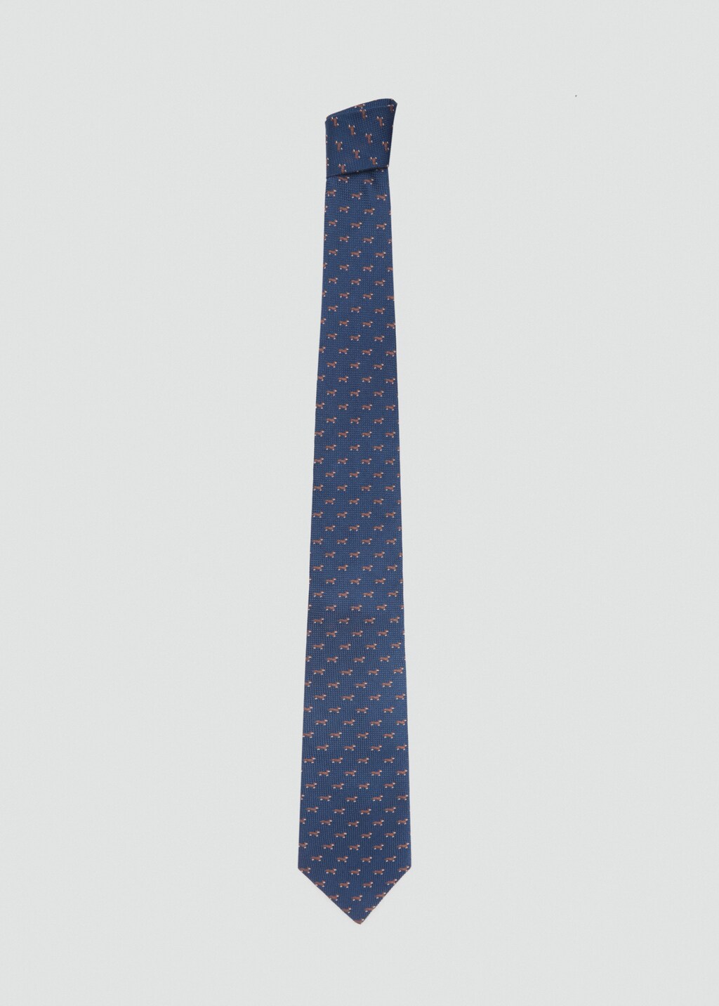 Mulberry silk animal-print tie