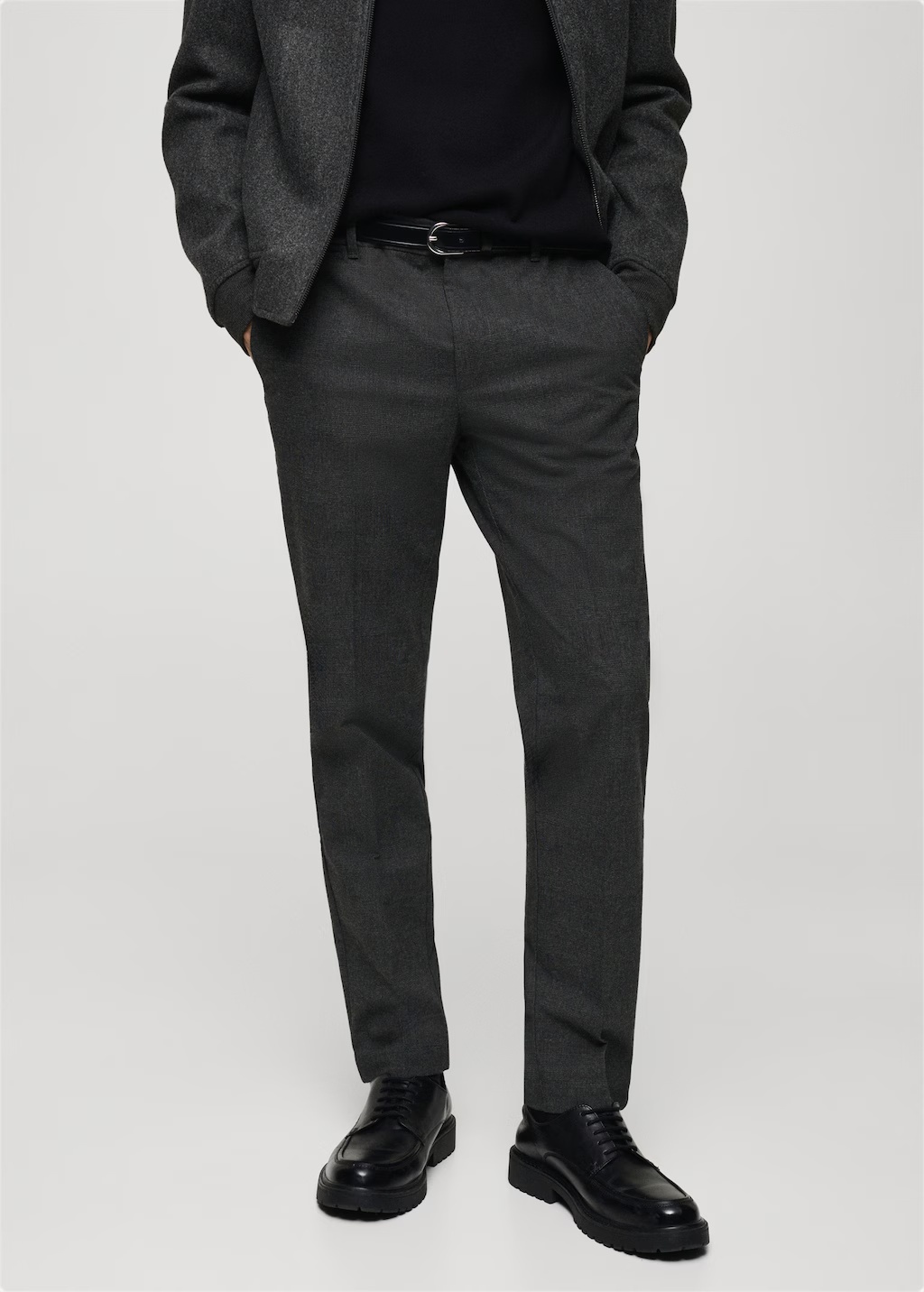 Prince of Wales check flannel pants