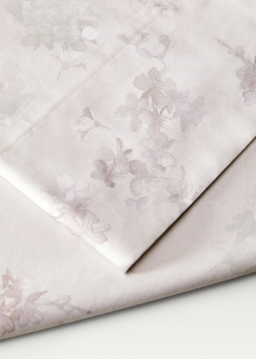 Percale cotton top sheet with romantic flower print for 90 cm bed 5 Percale cotton top sheet with romantic flower print for 90 cm bed