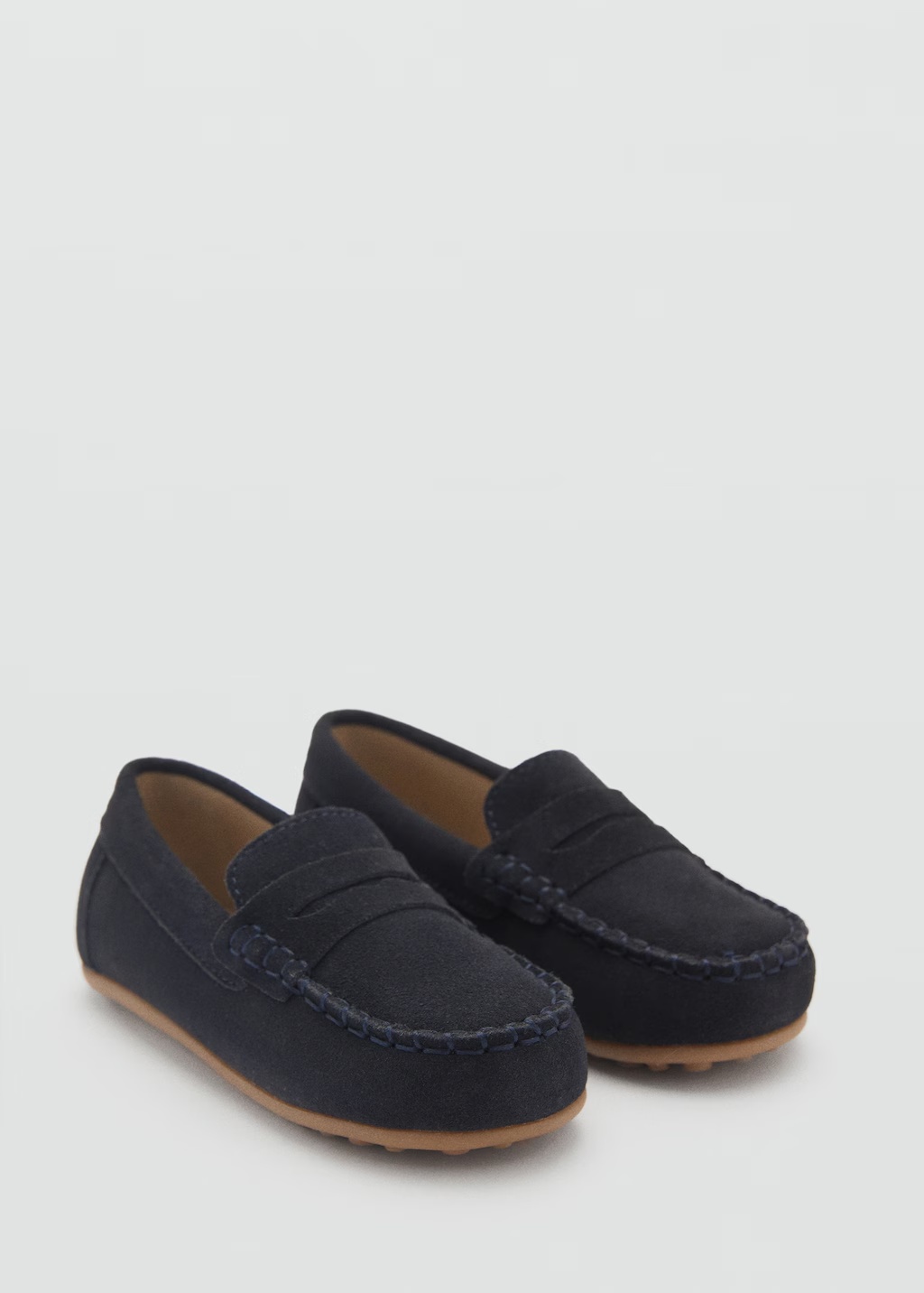 Suede leather loafers