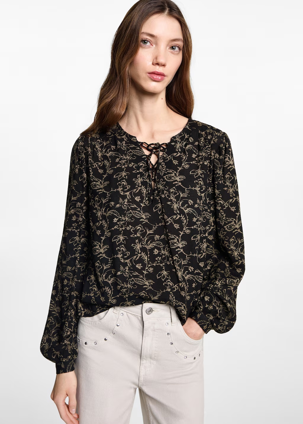 Floral print blouse