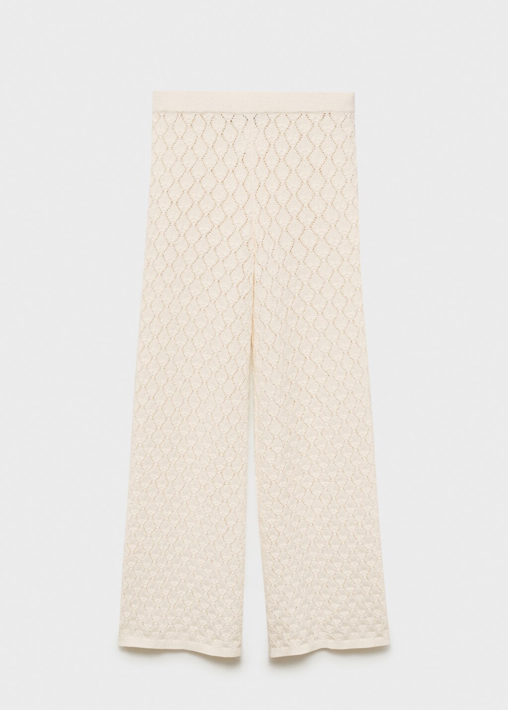 Straight-fit openwork knitted pants 8 Straight-fit openwork knitted pants