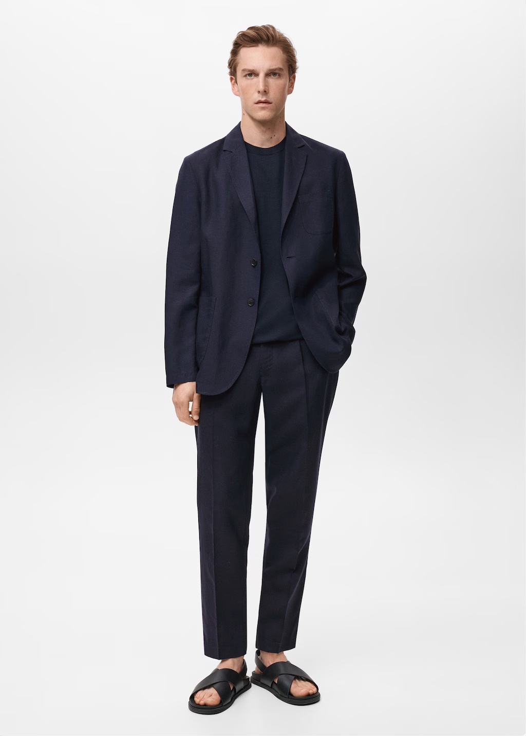 Slim fit linen suit blazer 3 Slim fit linen suit blazer