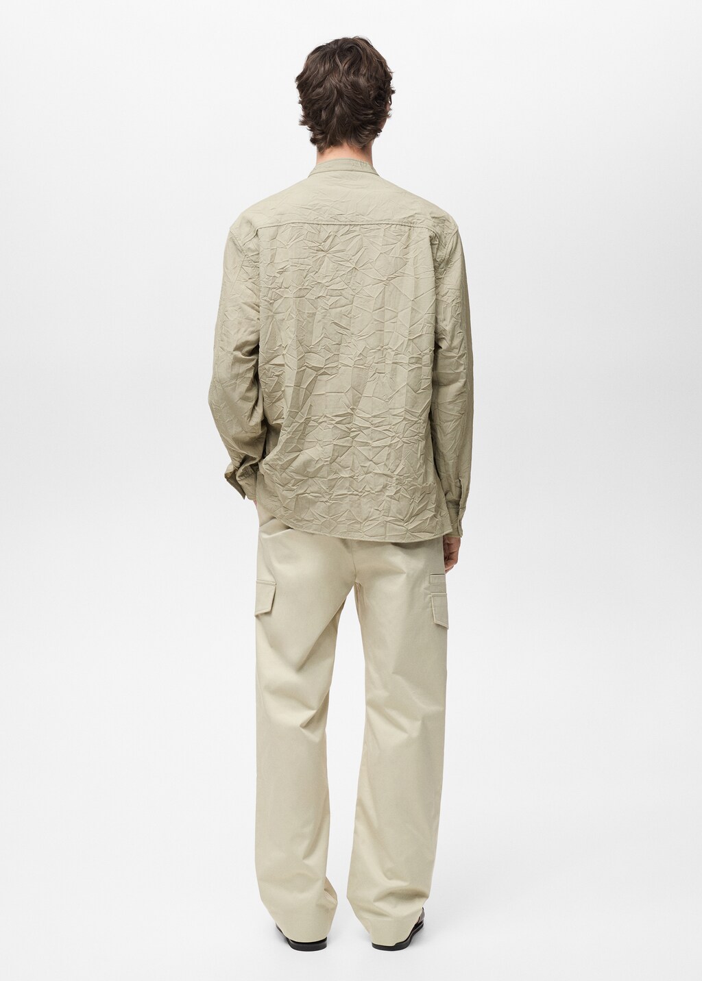 Crew-neck shirt with wrinkled effect 4 Crew-neck shirt with wrinkled effect