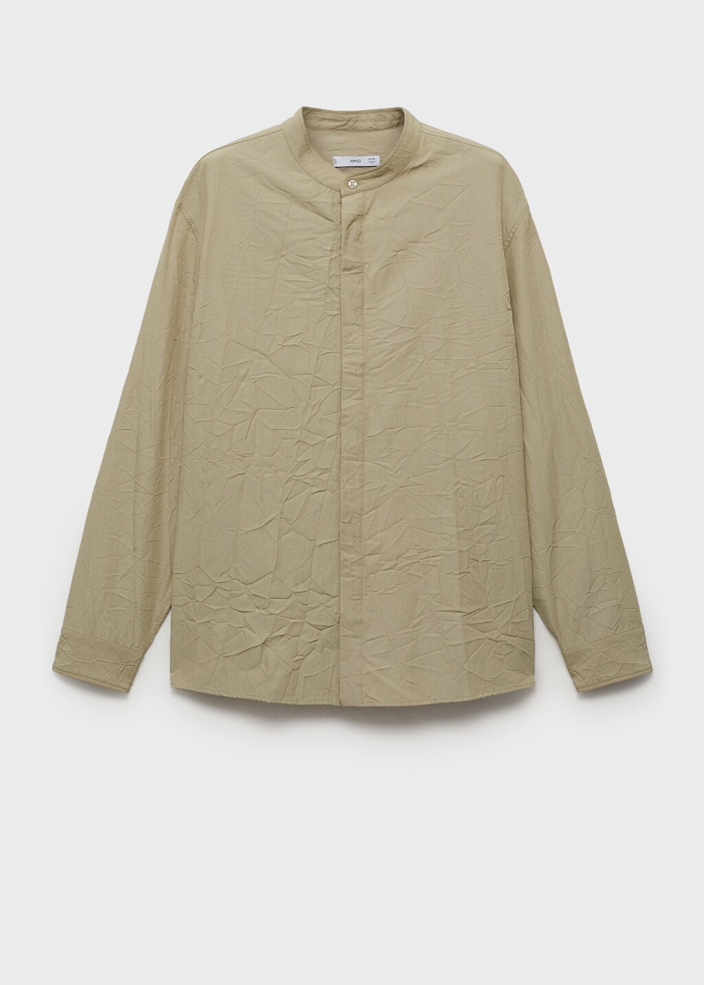 Crew-neck shirt with wrinkled effect 9 Crew-neck shirt with wrinkled effect