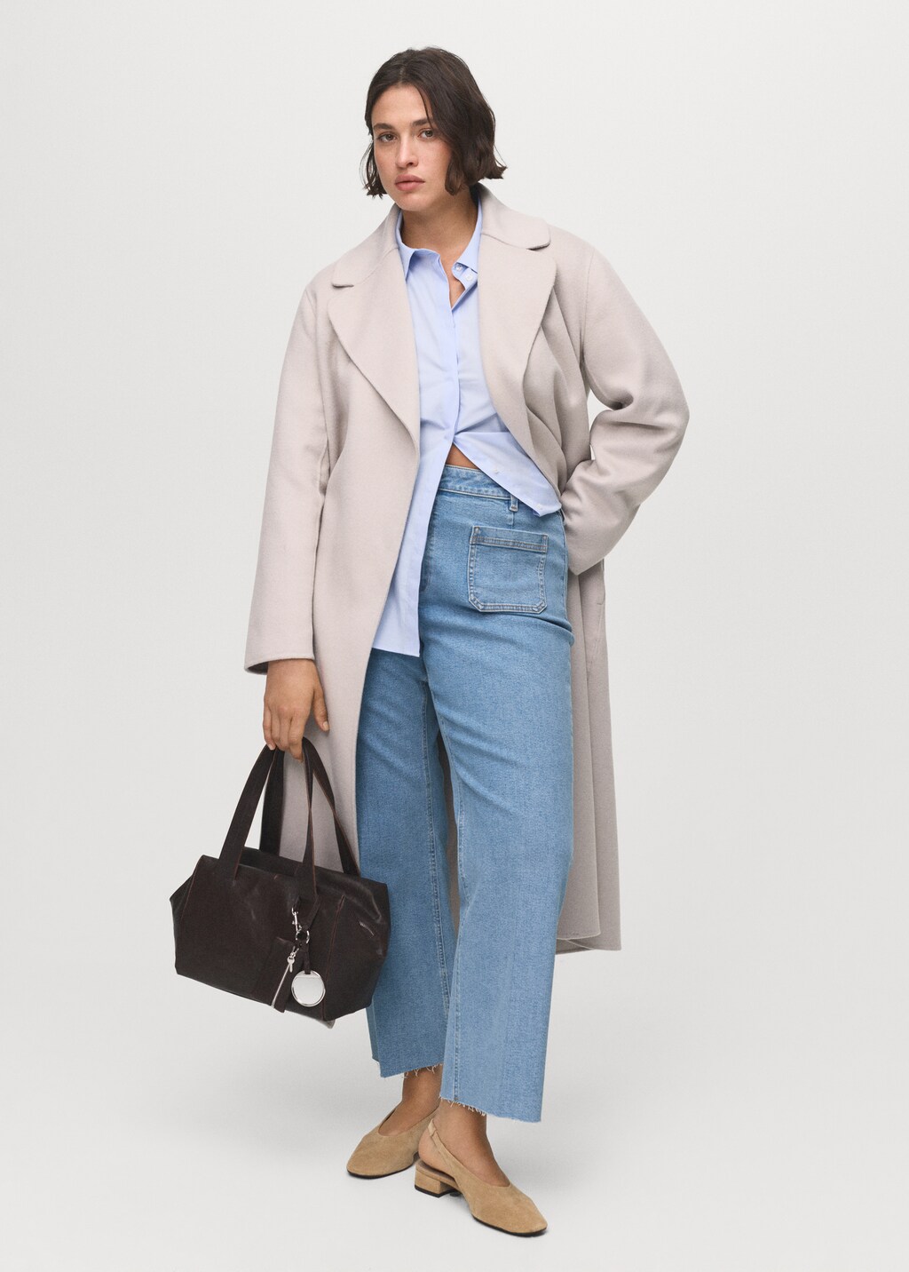 Flared cropped jeans with pockets 6 Flared cropped jeans with pockets