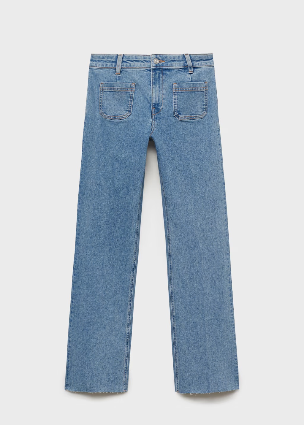 Flared cropped jeans with pockets 10 Flared cropped jeans with pockets